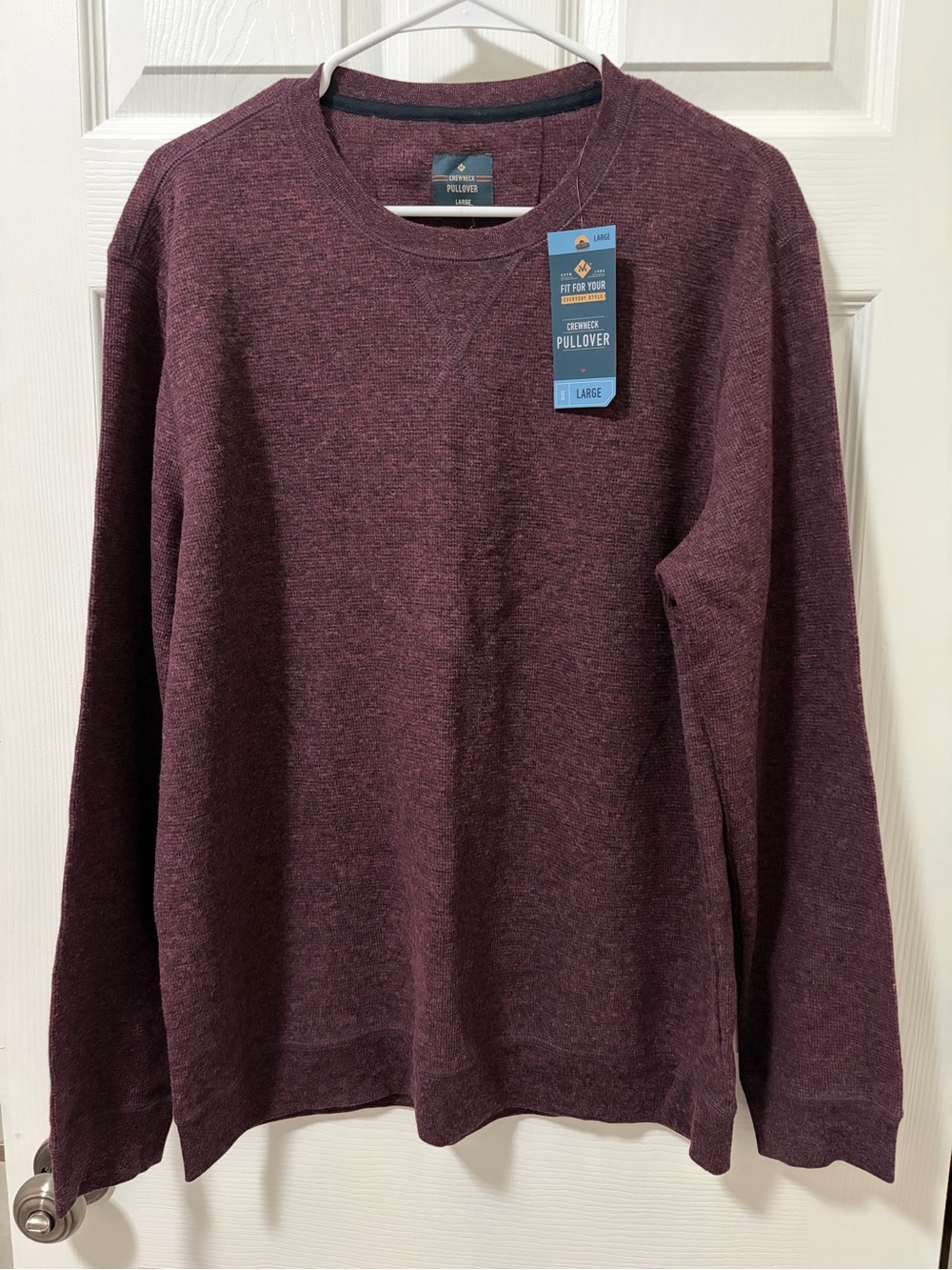 Member's Mark Men’s Crewneck Pullover in Red Size Large NWT